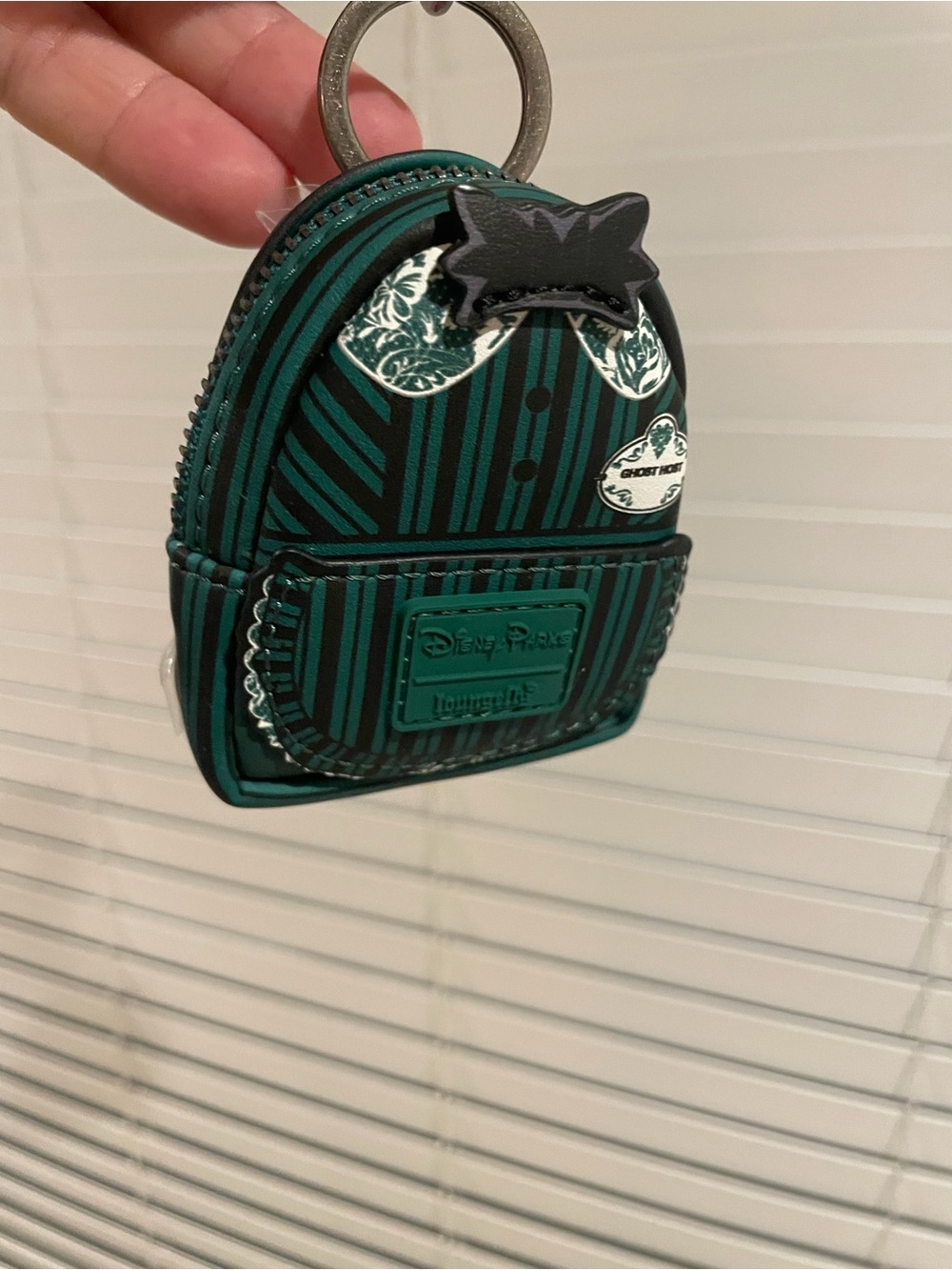 Disney Park Loungefly Haunted Mansion Green Mini Backpack Keychain mystery box